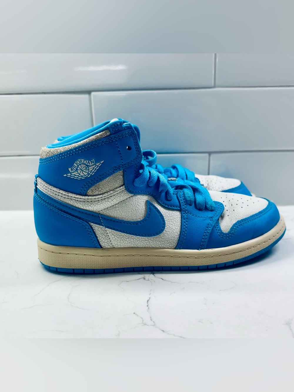 Nike Air Jordan 1 Retro High OG 'UNC Reimagined' Sneakers Blue & White